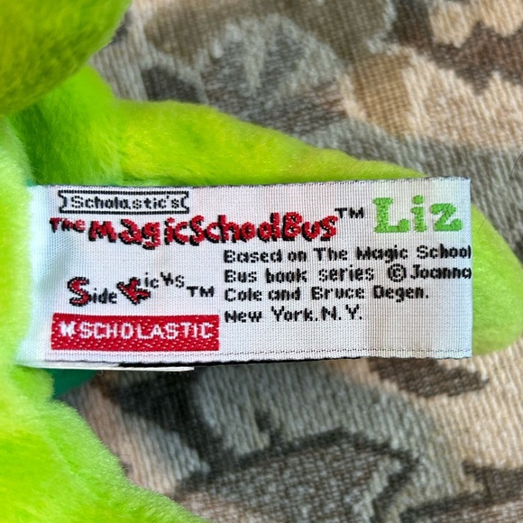 Magic School Bus Dinosaur Liz Side Kicks Plush Lizard 1997 / 3 Books - Picture 7 of 16